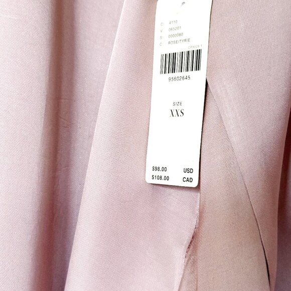 Anthropologie Slky V-Neck Boxy Blouse - Pink XXS - Picture 5 of 7